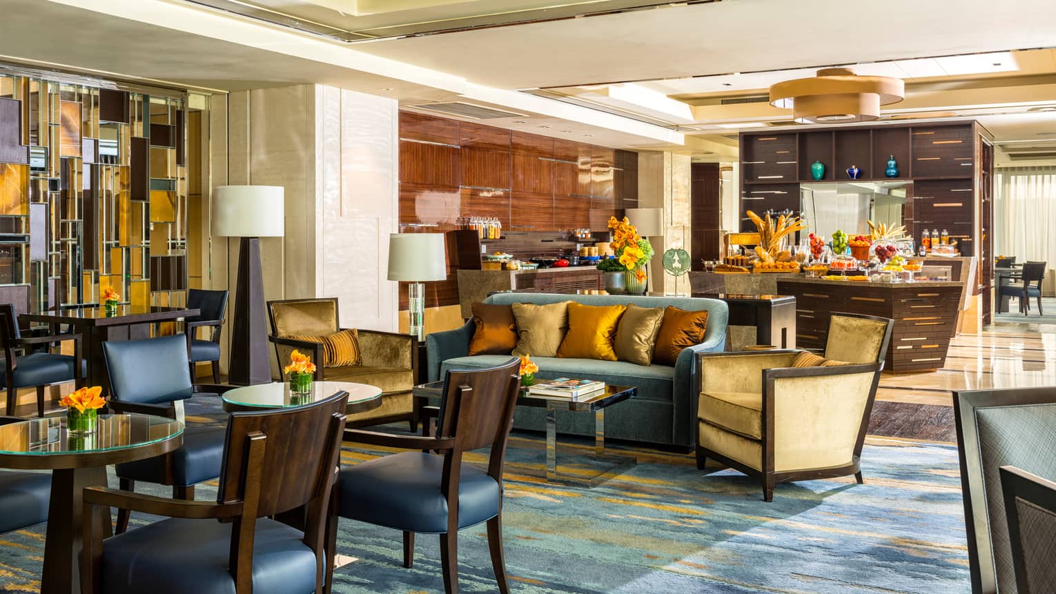 Executive Club Lounge tables, sofa, buffet 